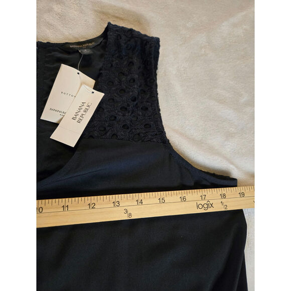 Banana Republic Women's Black Romper Sleeveless Size 8 NWT - Picture 12 of 13